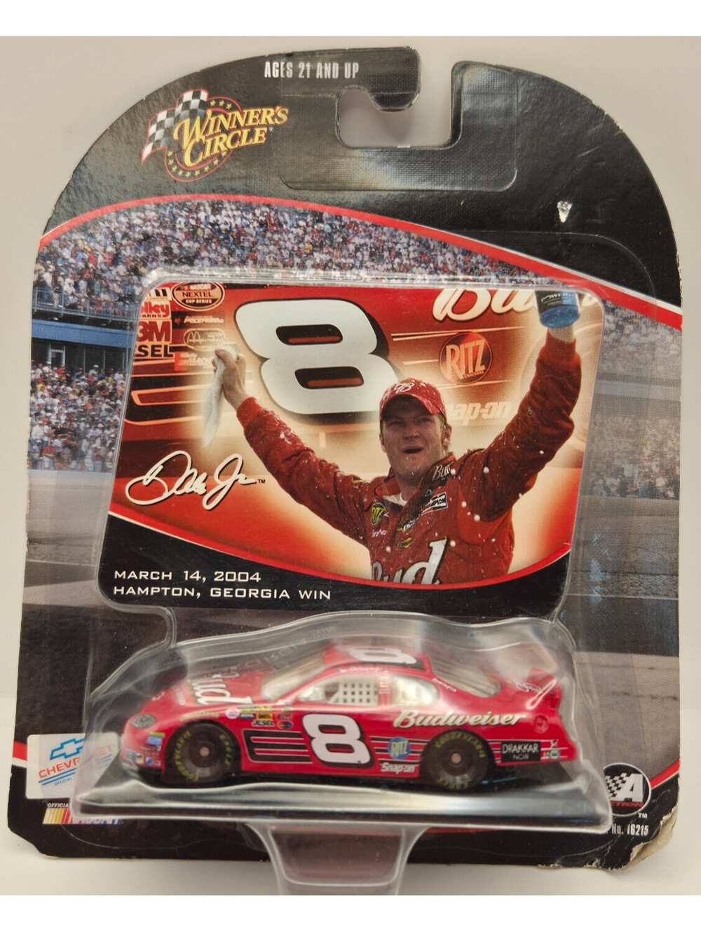 Dale Earnhardt Jr #8 Budweiser 2004 Hampton Georgia Win Winners Circle 1/64 NIP